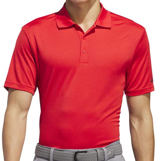 adidas ADI PERF Halbarm Polo rot