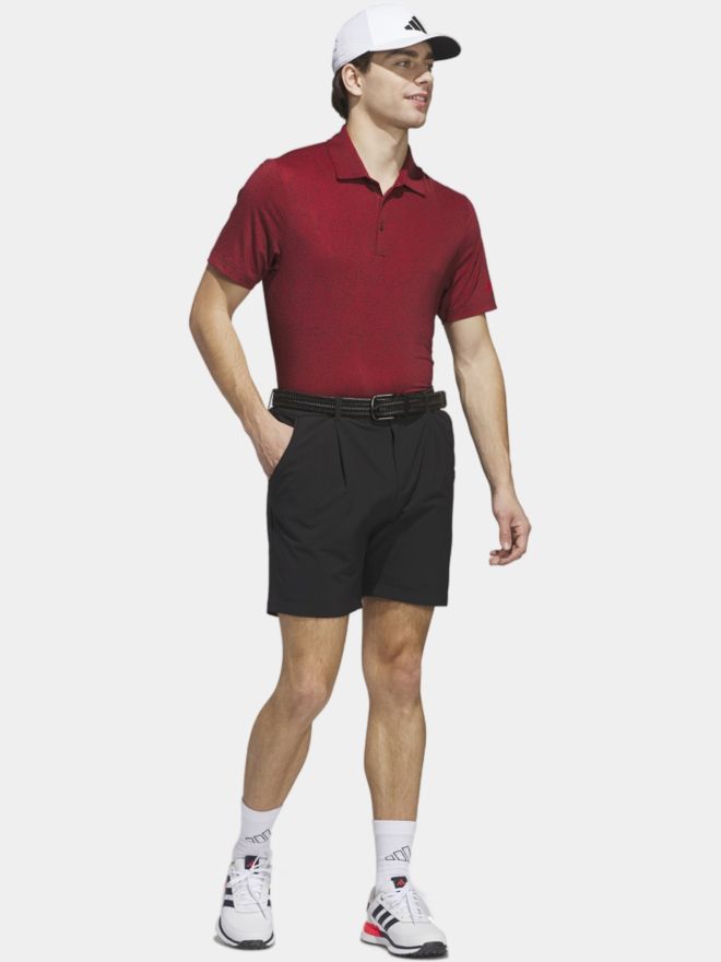adidas ULT BNKR Halbarm Polo bordeaux