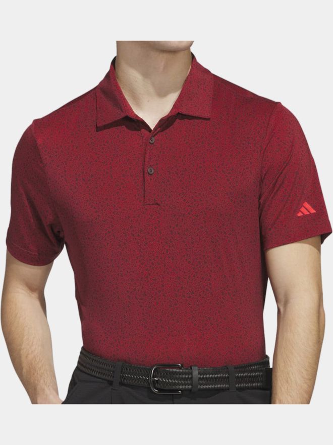 adidas ULT BNKR Halbarm Polo bordeaux