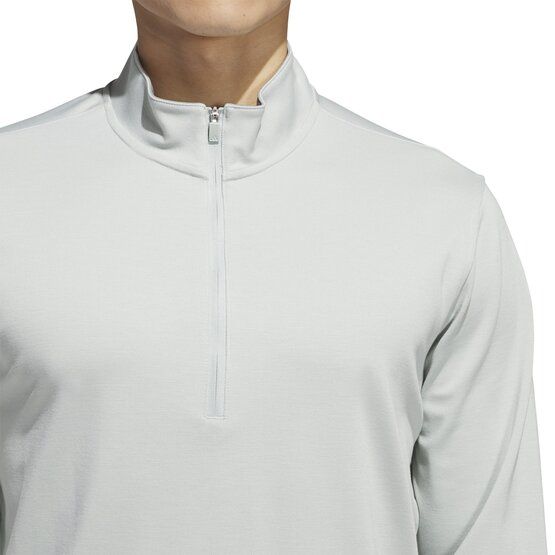 adidas ELVTED 1/4 Zip Stretch Midlayer hellgrau