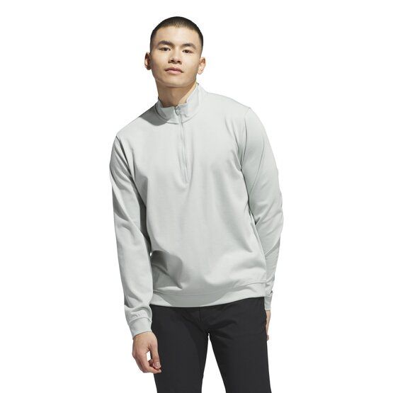 adidas ELVTED 1/4 Zip Stretch Midlayer hellgrau