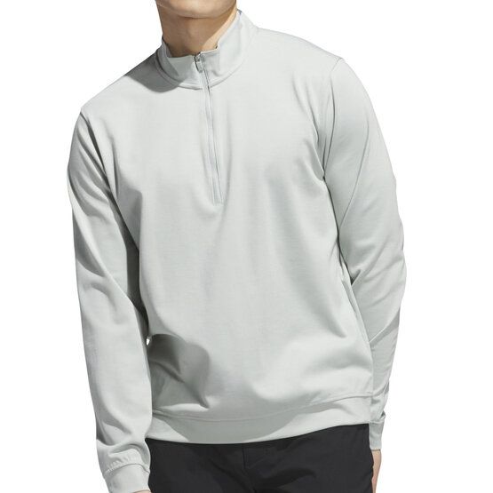 adidas ELVTED 1/4 Zip Stretch Midlayer hellgrau
