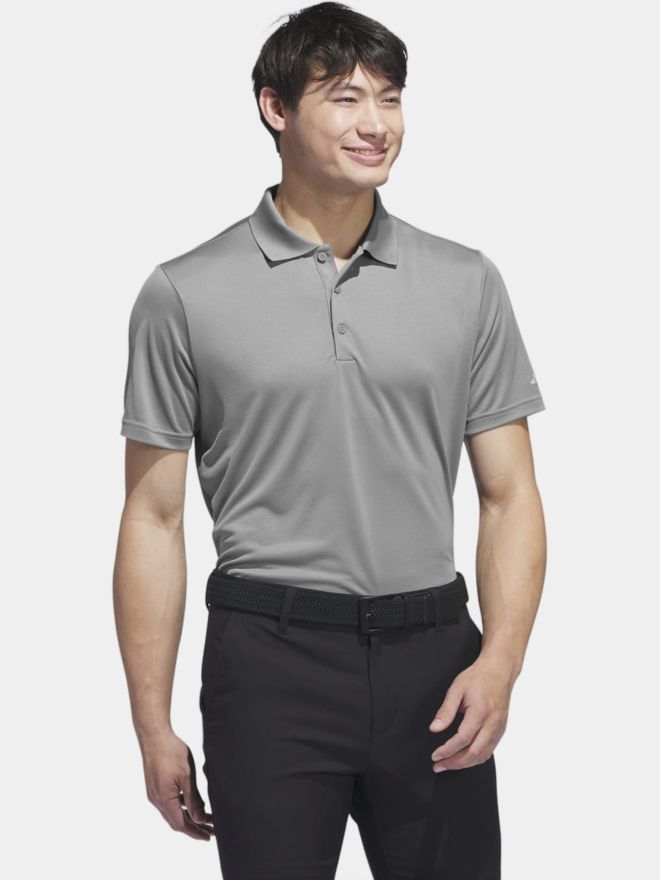 adidas ADI PERF Halbarm Polo grau