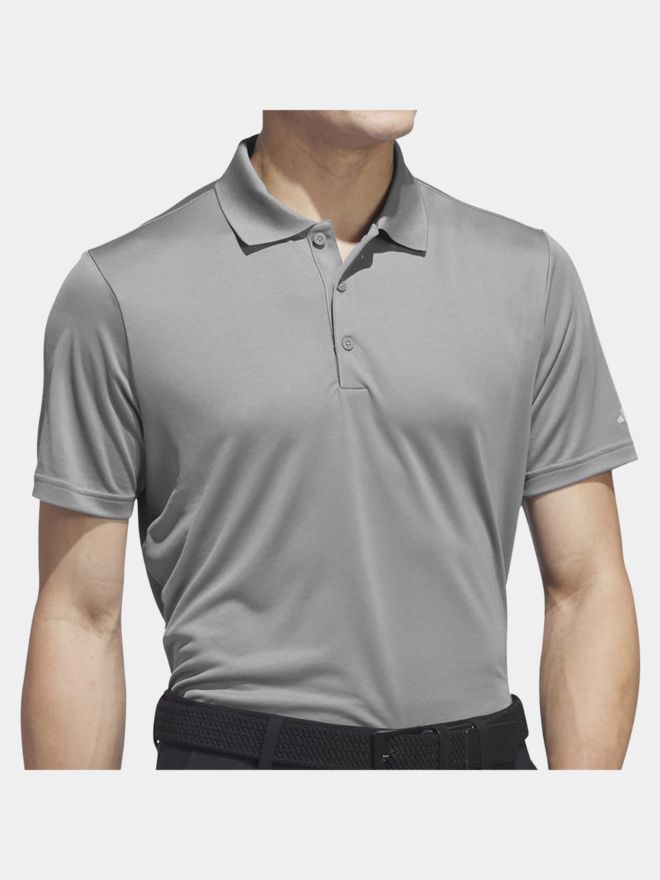 adidas ADI PERF Halbarm Polo grau