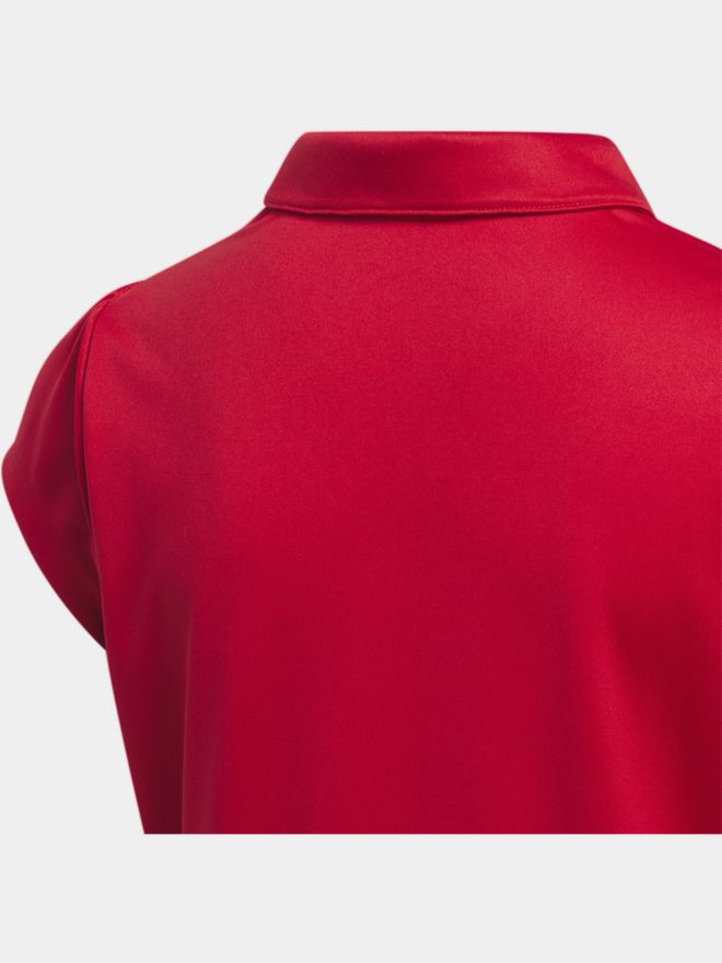 adidas Girls PERF Halbarm Polo rot