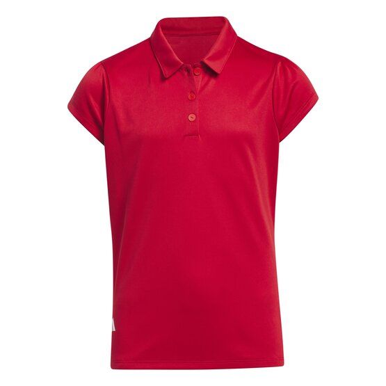 adidas Dívčí polo PERF s krátkým rukávem červená