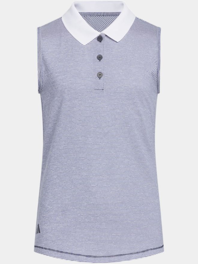adidas Girls SL sleeveless polo navy
