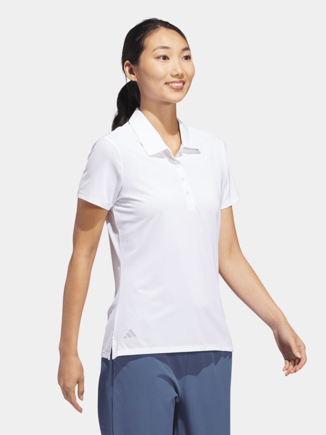 adidas Ultimate365 Solid Halbarm Polo weiß