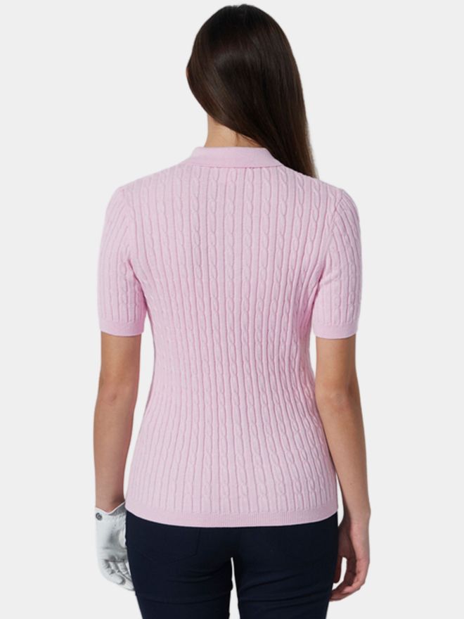 Daily Sports MADELENE Halbarm Polo rosa