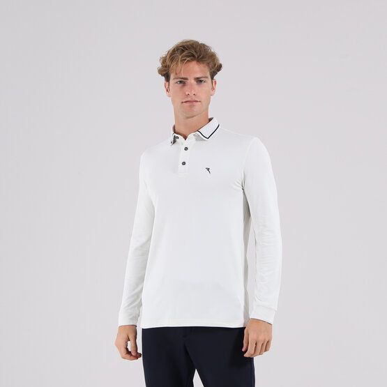 Chervo  AEROSOL long sleeve polo offwhite