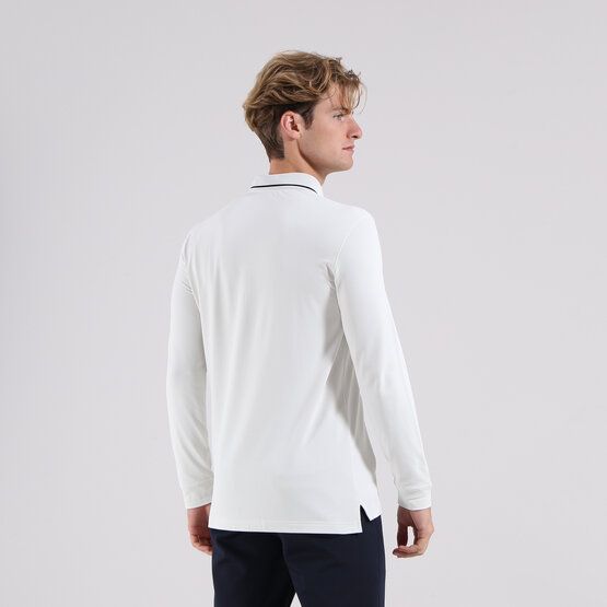 Chervo  AEROSOL long sleeve polo offwhite