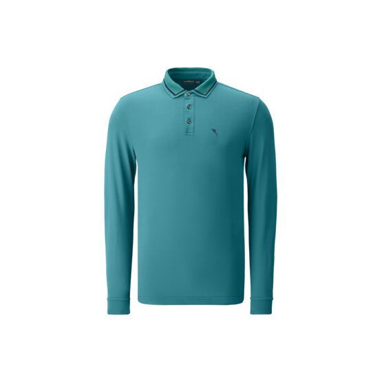 Chervo  AEROSOL long sleeve polo petrol