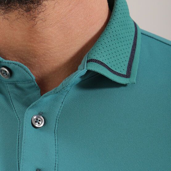 Chervo  AEROSOL long sleeve polo petrol