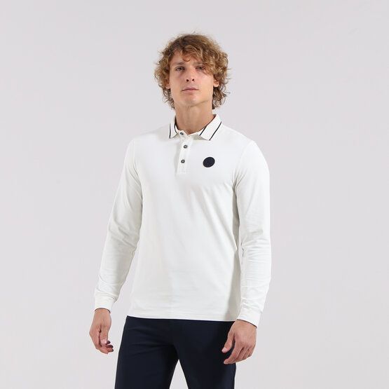 Chervo  ANNUNCIO long sleeve polo offwhite