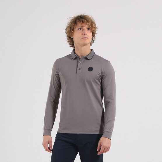 Chervo  ANNUNCIO long sleeve polo sand