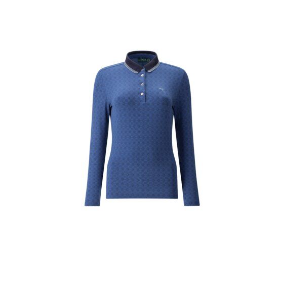 Chervo  AMATA long sleeve polo blue