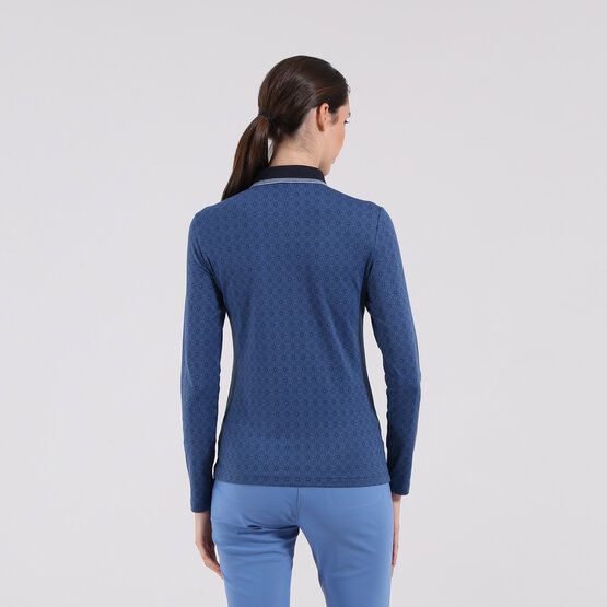 Chervo  AMATA long sleeve polo blue