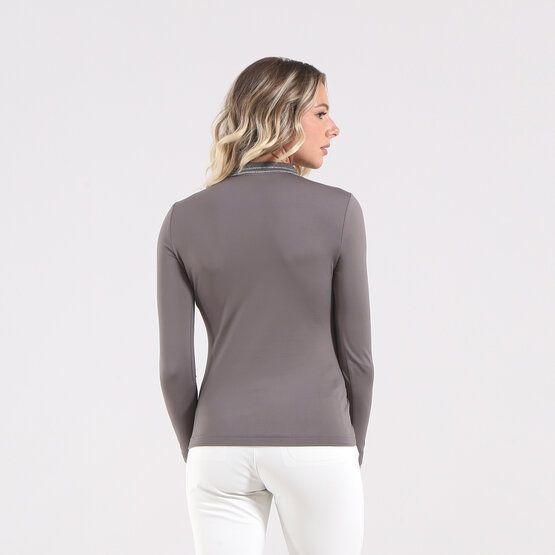 Chervo  ANTICHITA long sleeve polo taupe