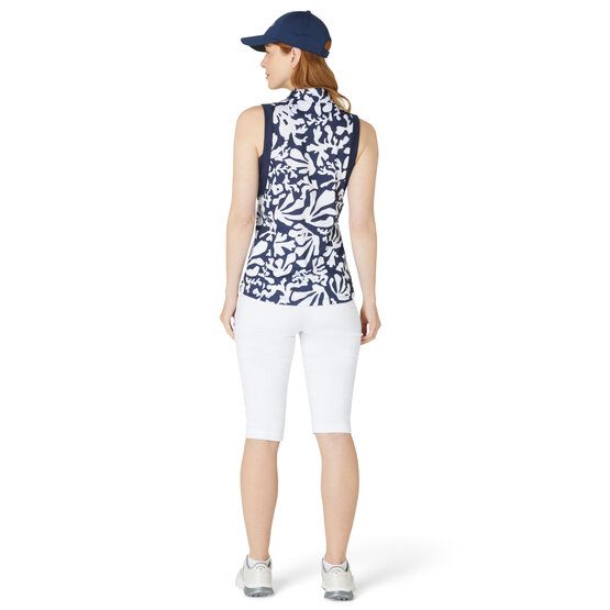 Callaway Abstract Floral polokošile bez rukávů námořnická modrá