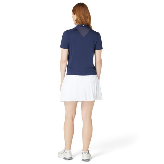 Callaway Waist Length Mesh Detail polo s krátkým rukávem námořnická modrá