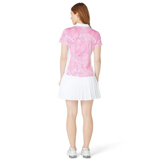 Callaway Stencil Floral Halbarm Polo pink