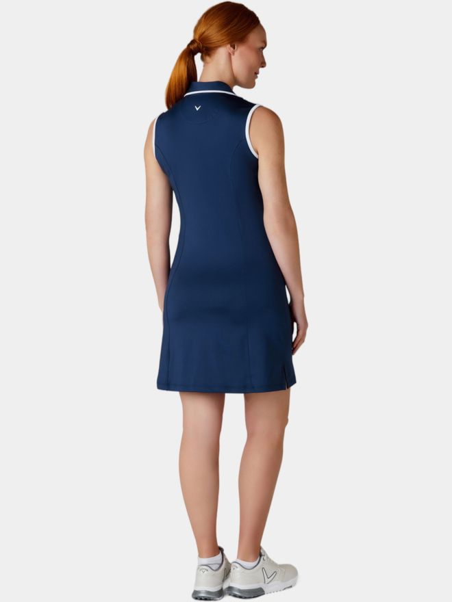 Callaway Šaty bez rukávů se zapínáním na patentky námořnická modrá