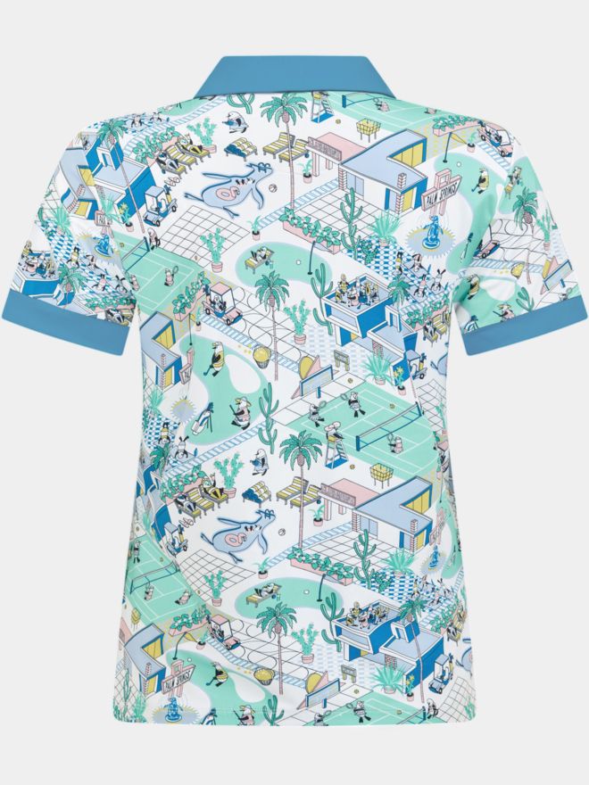 Penguin Palm Springs Halbarm Polo weiß