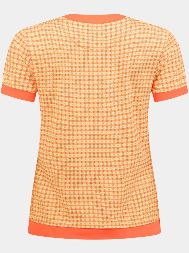 Penguin Petes Bow Tie Regular Length Colorblock Half Sleeve Polo orange