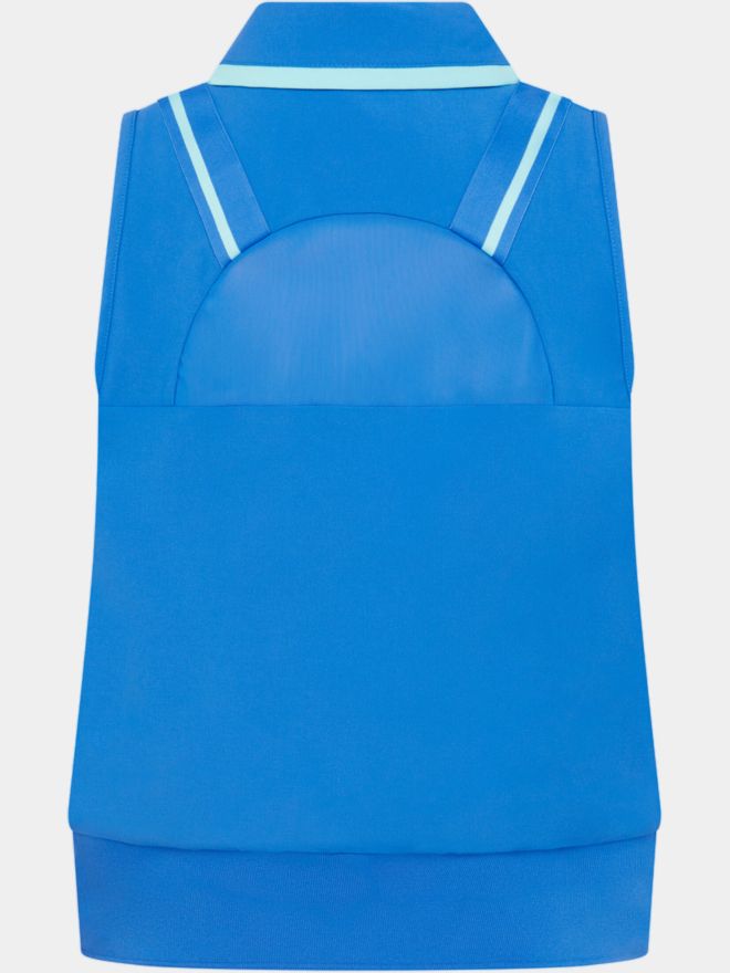 Penguin Woven Waist Length Colour Block ohne Arm Polo blau