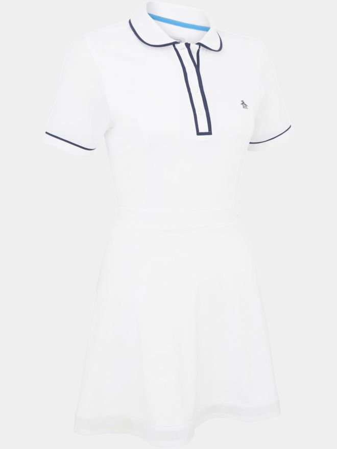 Penguin Short Sleeve Veronica Dress Halbarm Kleid weiß