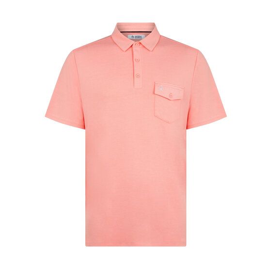 Penguin  Pete's Fine Line half-sleeve polo pink