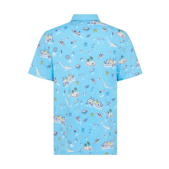 Penguin Pete The Boat Halbarm Polo hellblau