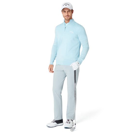 Callaway UK 1/4 ZIP MOCK Troyer Strick türkis