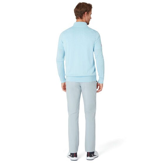 Callaway UK 1/4 ZIP MOCK Troyer Strick türkis