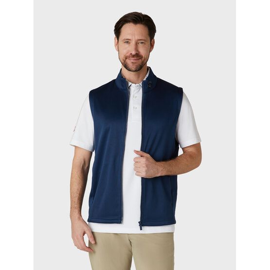 Callaway EMEA MENS FULL ZIP Gauge Vest Stretch Weste dunkelblau