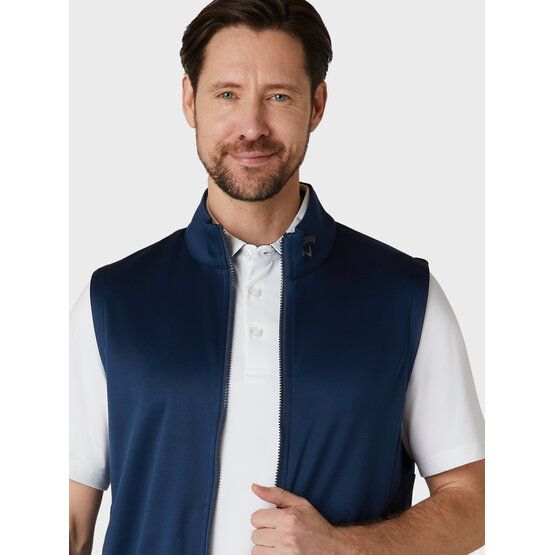 Callaway EMEA MENS FULL ZIP Gauge Vest Stretch Weste dunkelblau