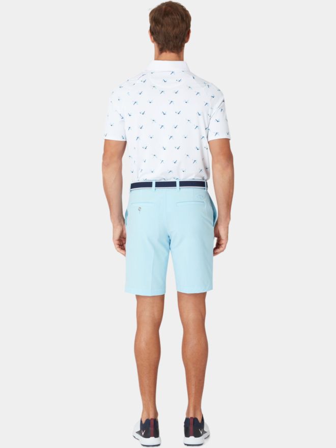 Callaway EMEA ALL OVER BIR Halbarm Polo weiß