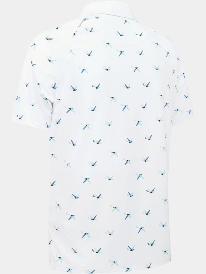 Callaway EMEA ALL OVER BIR Halbarm Polo weiß