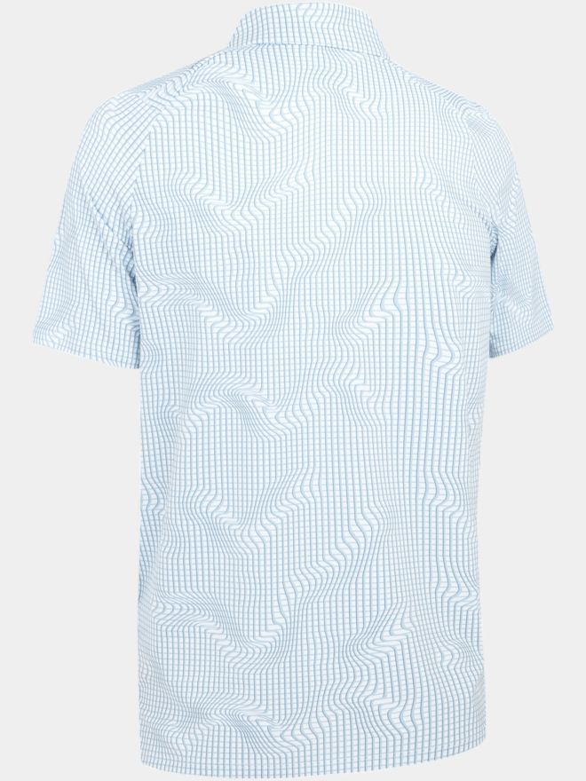 Callaway EMEA WARPED GINGH Halbarm Polo weiß