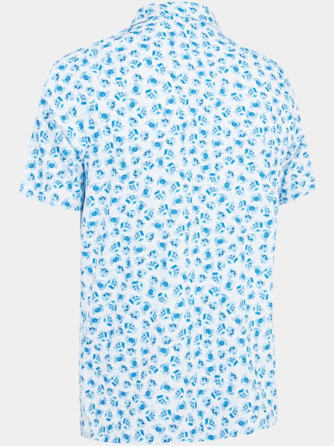 Callaway EMEA CRAB NOVELTY Halbarm Polo weiß