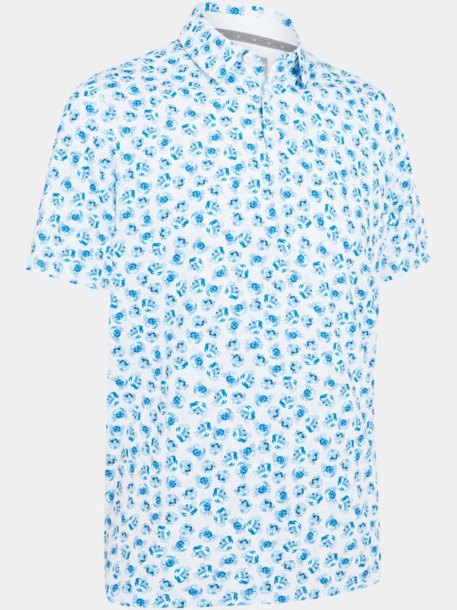 Callaway EMEA CRAB NOVELTY Halbarm Polo weiß