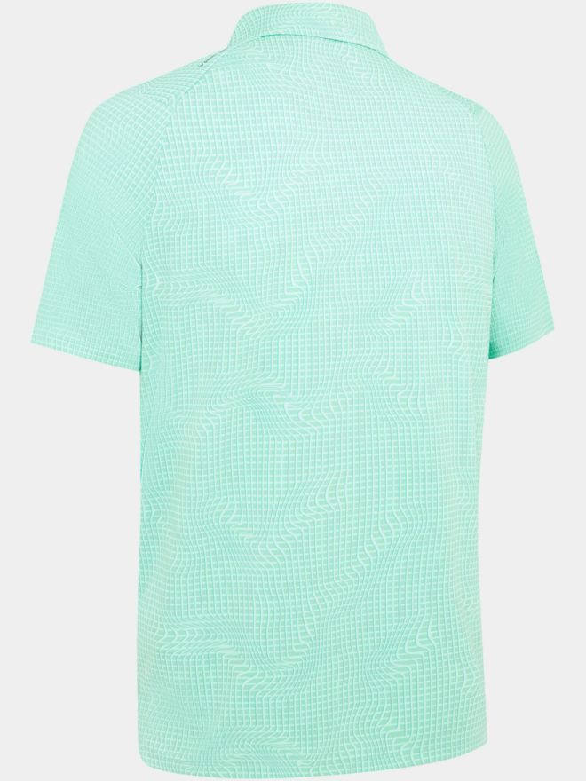 Callaway EMEA WARPED GINGH Halbarm Polo grün