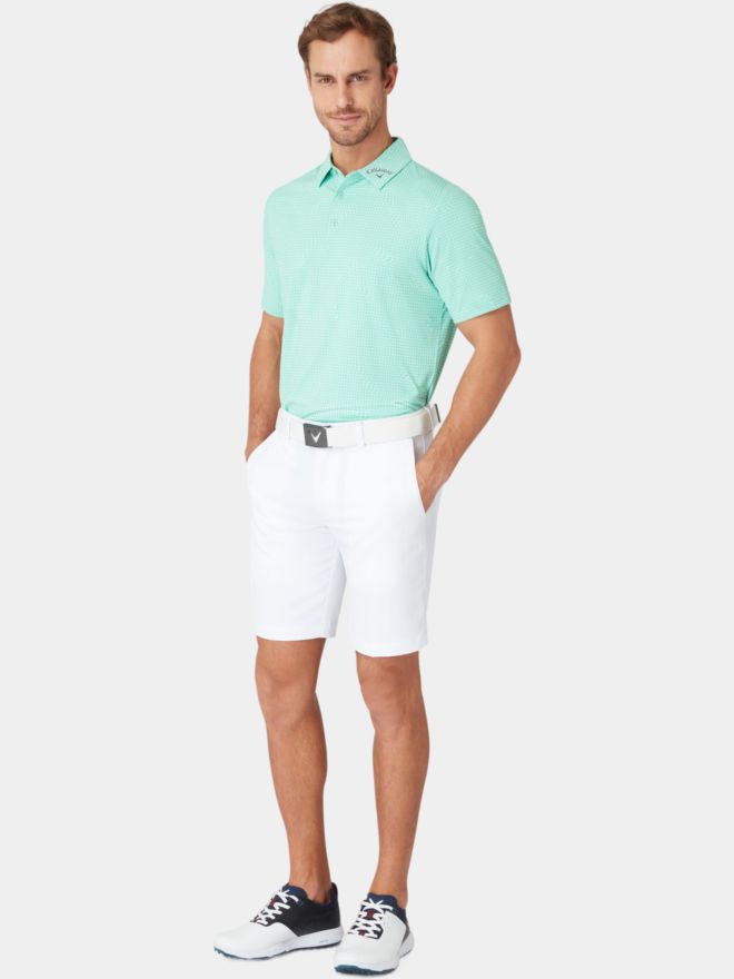 Callaway EMEA WARPED GINGH Halbarm Polo grün