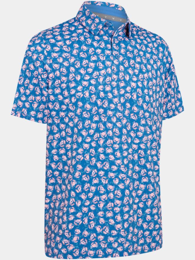 Callaway EMEA CRAB NOVELTY Halbarm Polo blau