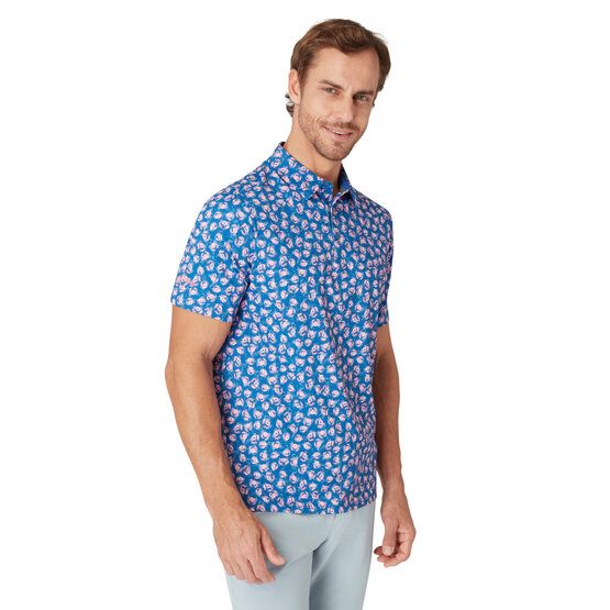 Callaway EMEA CRAB NOVELTY Halbarm Polo blau