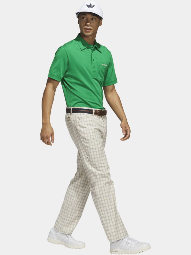 adidas Golf Originals S Pocket Halbarm Polo grün