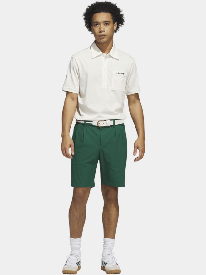 adidas Golf Originals S Pocket Halbarm Polo weiß
