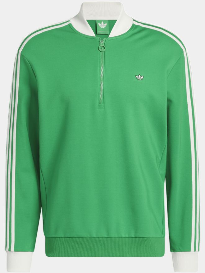 adidas Golf Originals F 3 Str 1/4 Zip Stretch Midlayer zelená