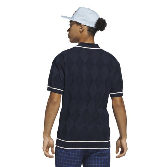 adidas Golf Originals S Knit Halbarm Polo navy