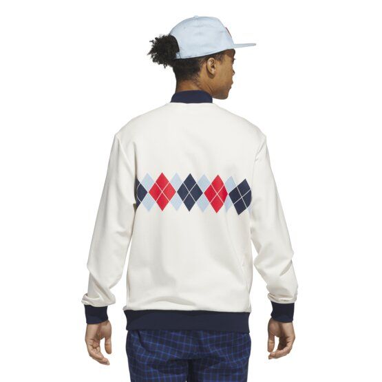 adidas Golf Originals S Print 1/4 Zip Stretch Midlayer weiß